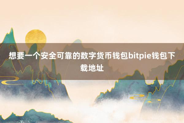 想要一个安全可靠的数字货币钱包bitpie钱包下载地址