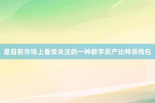 是目前市场上备受关注的一种数字资产比特派钱包