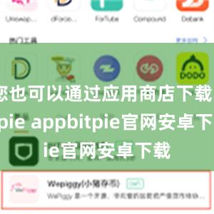 您也可以通过应用商店下载Bitpie appbitpie官网安卓下载