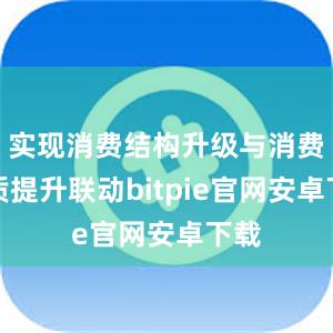 实现消费结构升级与消费品质提升联动bitpie官网安卓下载