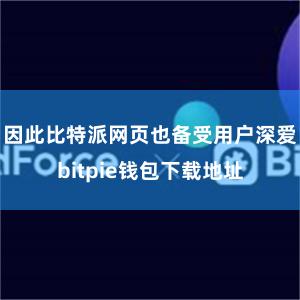 因此比特派网页也备受用户深爱bitpie钱包下载地址